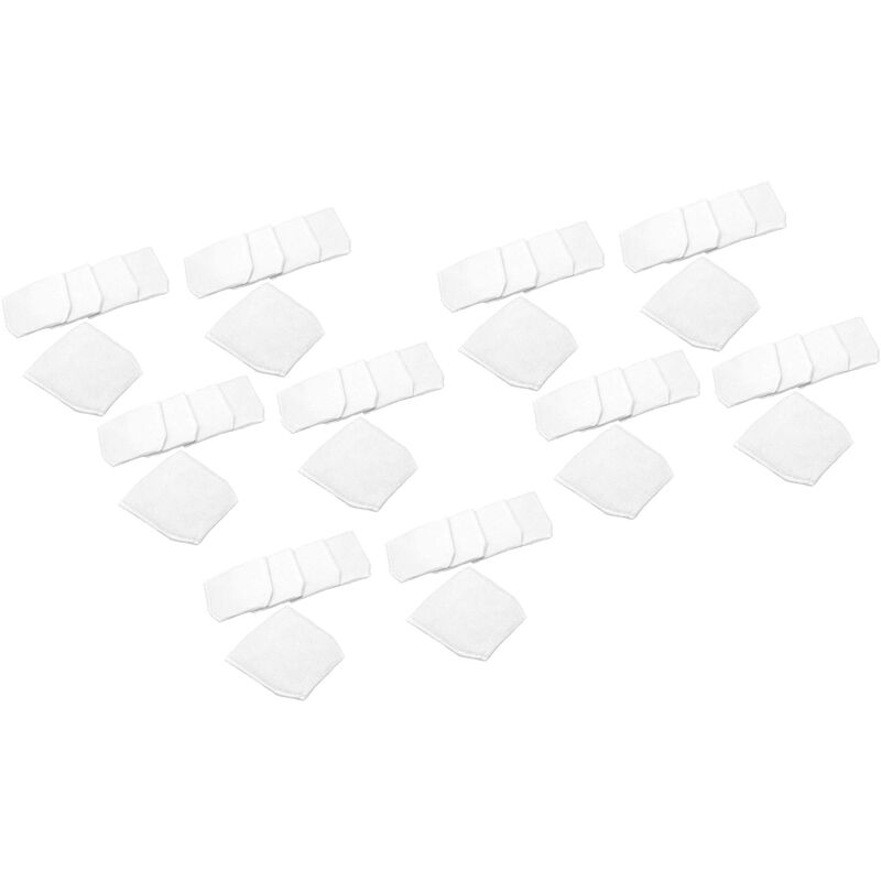 immagine 0 del prodotto 50x sacchetti compatibile con makita cl070ds, cl100, cl100d, cl100dzx, cl106, cl106d, cl183, cl183d, dcl180 aspirapolvere in microfibra, bianco