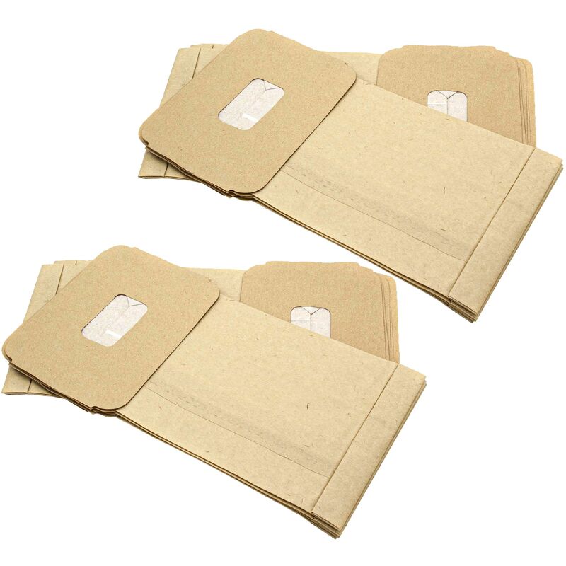 foto del prodotto 20x sacchetto compatibile con philips hr 6247, 6246, 6216, 6215, 6243, 6242, 6245, 6244 aspirapolvere 32cm x 17,5cm vhbw