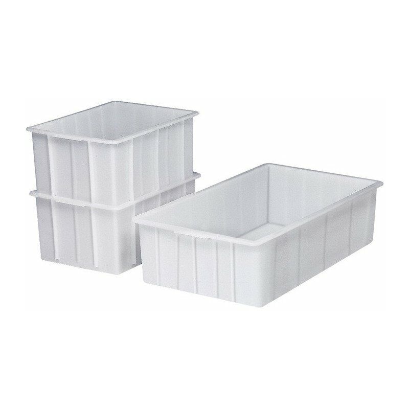 foto del prodotto corner plastic bin 55l nd pe bianco l750xl445xh200mm senza manico hole cramer