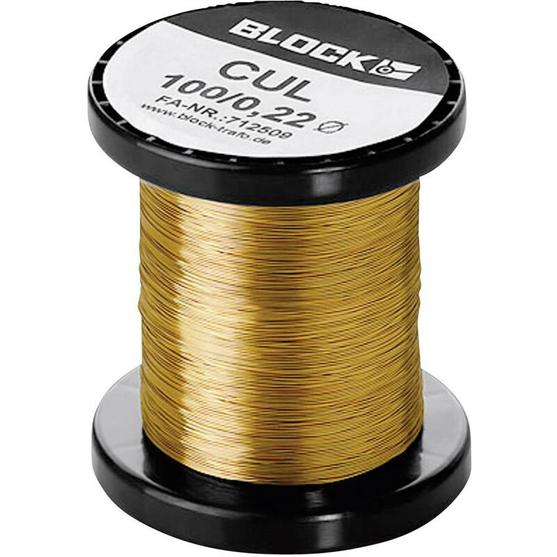 foto del prodotto block filo di rame smaltato diametro senza isolante 0.85 mm 19 m 0.10 kg