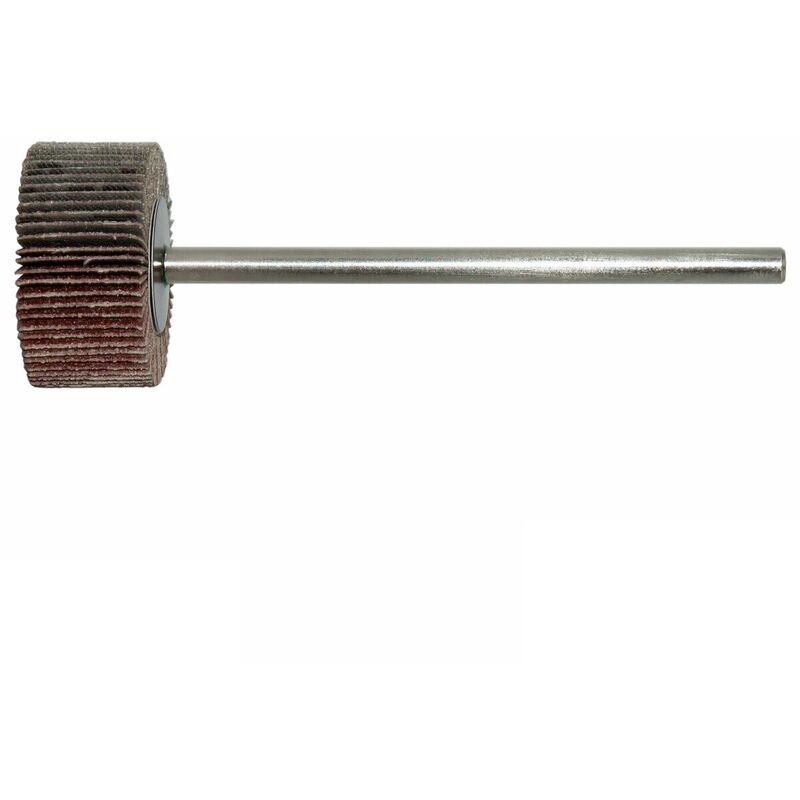 foto del prodotto ruota lamellare con gambo lungo 20x15x6x100mm grana 80 rosver