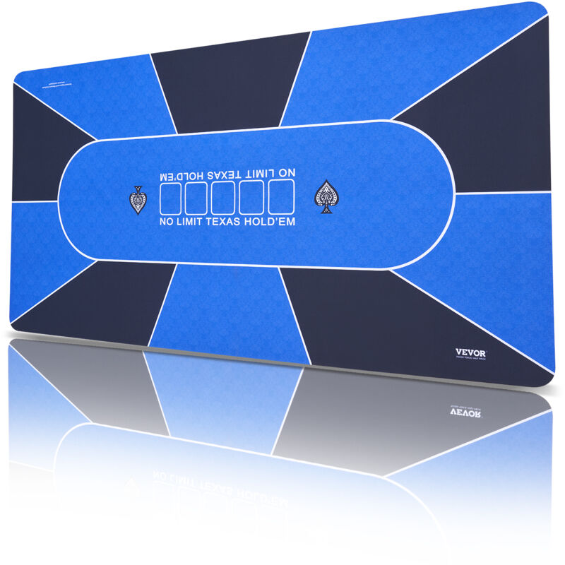 foto del prodotto tappetino poker tavolo poker, piano tavolo poker 180x90 cm, 6 8 giocatori, piano tavolo da poker pieghevole con borsa portatile tappeto poker per