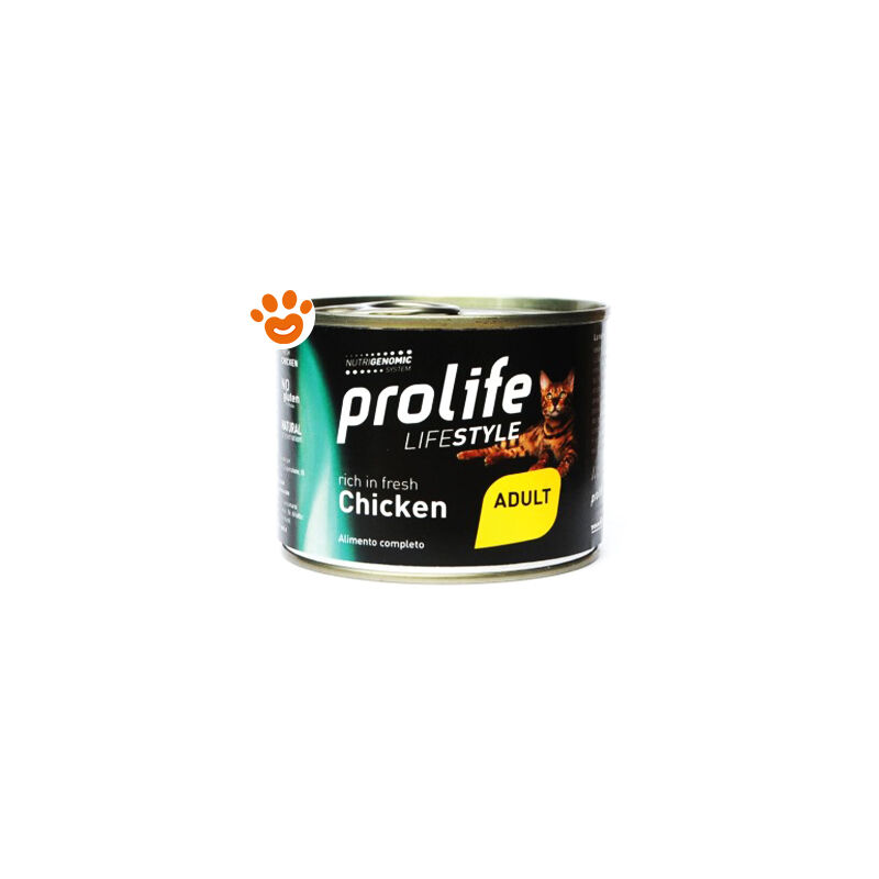 foto del prodotto cat lifestyle adult pollo cat lifestyle adult pollo lattina da 200 gr prolife