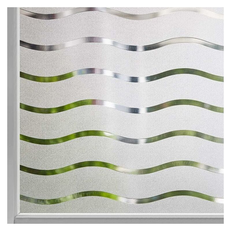 foto del prodotto cyslmuk pellicola per finestre smerigliata 45x200cm pellicola per vetri statica anti uv privacy adesivo decorativo per vetri pellicola per finestre