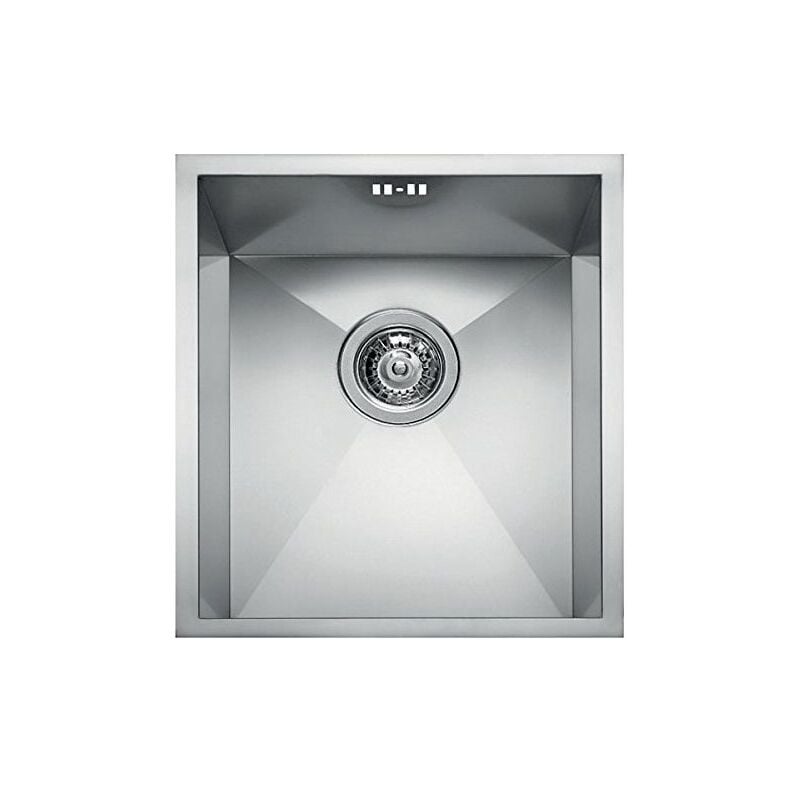 foto del prodotto square 340 liq340sacun lavello da incasso 1 vasca, acciaio inox satinato, 38x44 cm, da incasso, inox satinato elleci