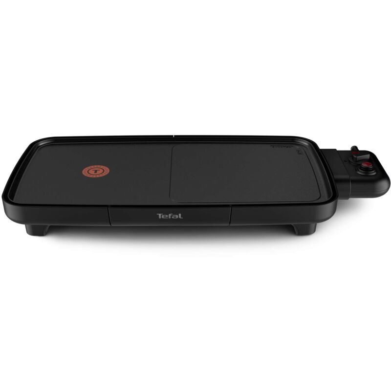 foto del prodotto tefal plancha booster griglia elettrica da interno, potenza 2200 w, rivestimento antiaderente resist , tecnologia thermo spot, cb6428
