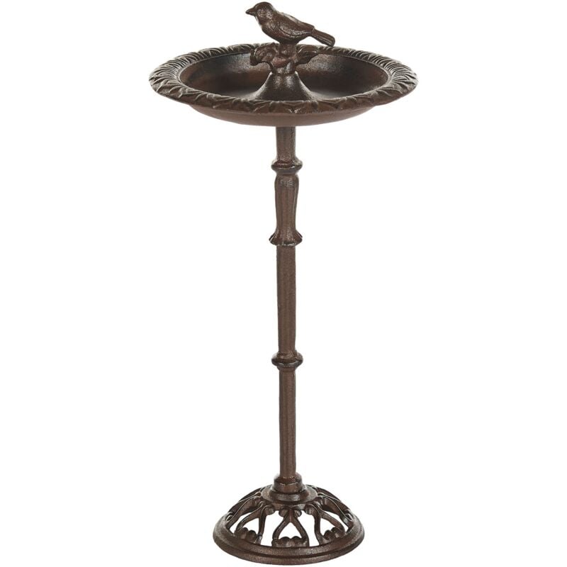 foto del prodotto fontana per giardino all aperto uccelli ciotola acqua mangiatoia ferro antico decorativo marrone swarrow