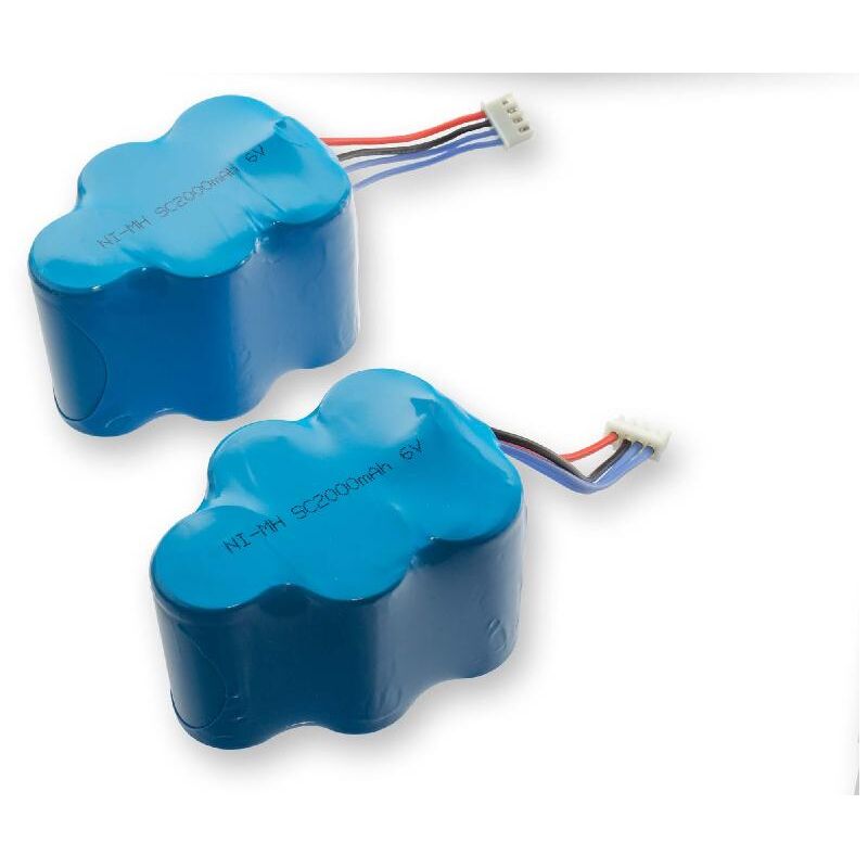 immagine 0 del prodotto 2x batteria compatibile con ecovacs deebot d73, d715, d780, d76, d710, d720, d73n, d730, d77, d760, d79 home cleaner 2000mah, 6v, nimh vhbw