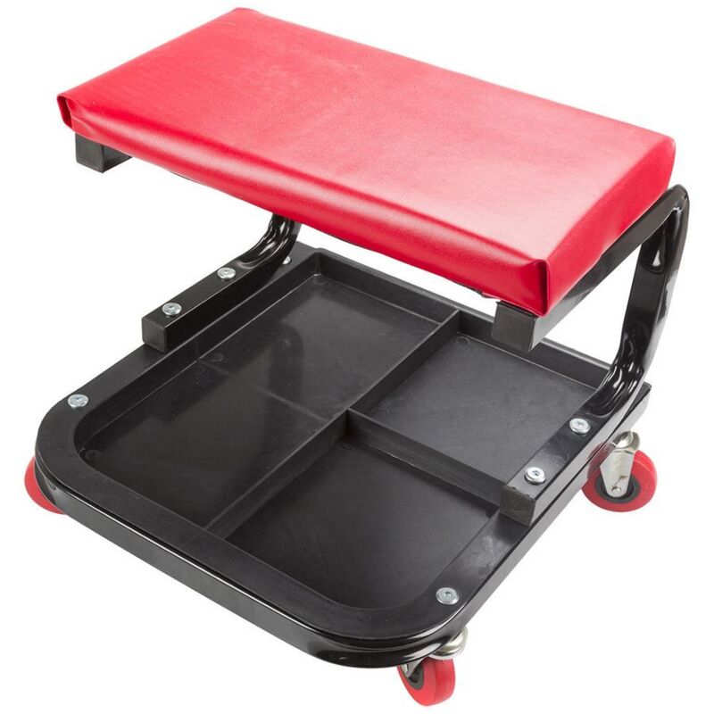 foto del prodotto sgabello officina con ruote 38x35x36 cm emergenza e manutenzione