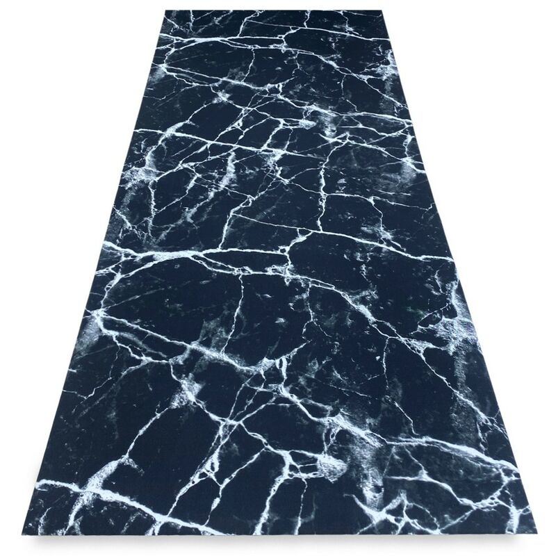 foto del prodotto tappeto runner da cucina passatoia antiscivolo effetto marmo made in italy cm. 50x360