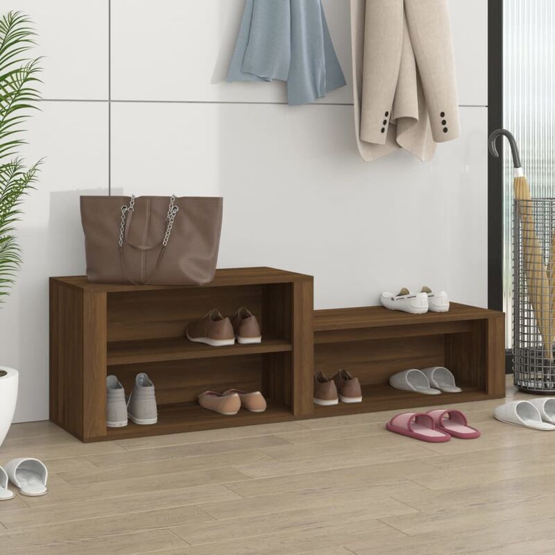 foto del prodotto furniture limited scarpiera rovere marrone 150x35x45 cm in