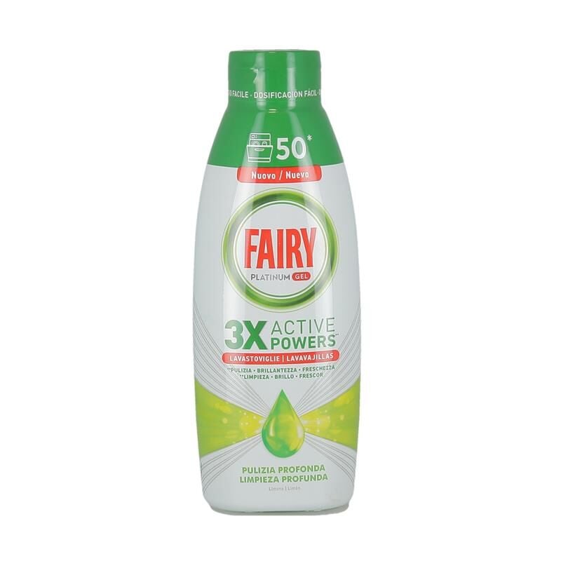 foto del prodotto platinum gel per lavastoviglie 900ml pulizia profonda al limone oky fairy