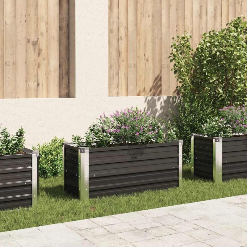 foto del prodotto furniture limited fioriera per giardino antracite 100x40x45 cm