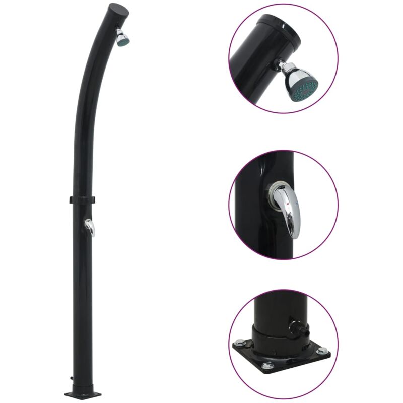 foto del prodotto furniture limited doccia ad energia solare nera 214 cm 20 l