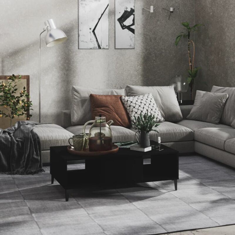 foto del prodotto furniture limited tavolino da salotto nero 103,5x60x35 cm in