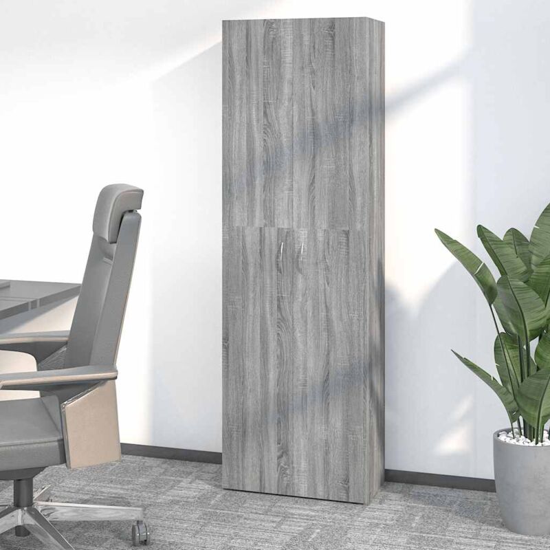 foto del prodotto prolenta premium furniture limited armadio per ufficio grigio sonoma 60x32x190cm