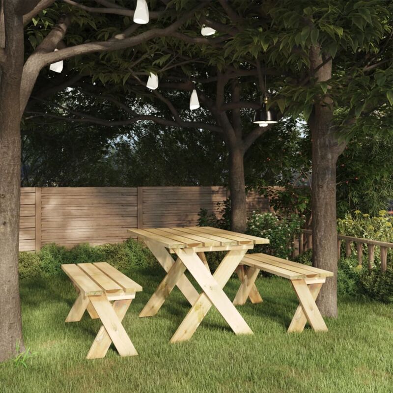 foto del prodotto furniture limited panca da giardino 110 cm in legno di pino