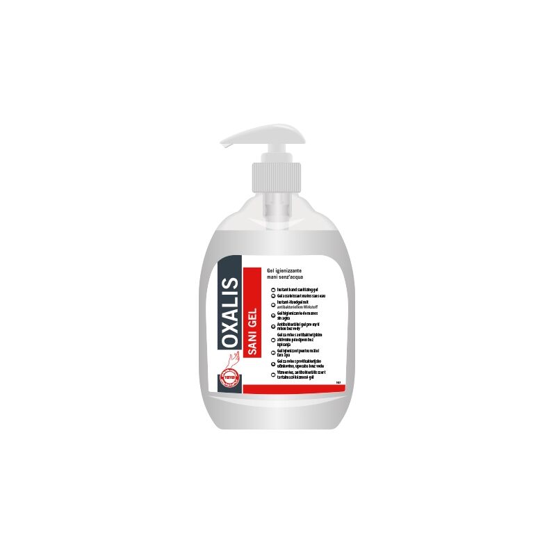 foto del prodotto gel igienizzante mani oxalis sani gel 500 ml