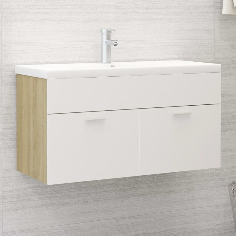 foto del prodotto furniture limited mobile sottolavabo bianco rovere sonoma