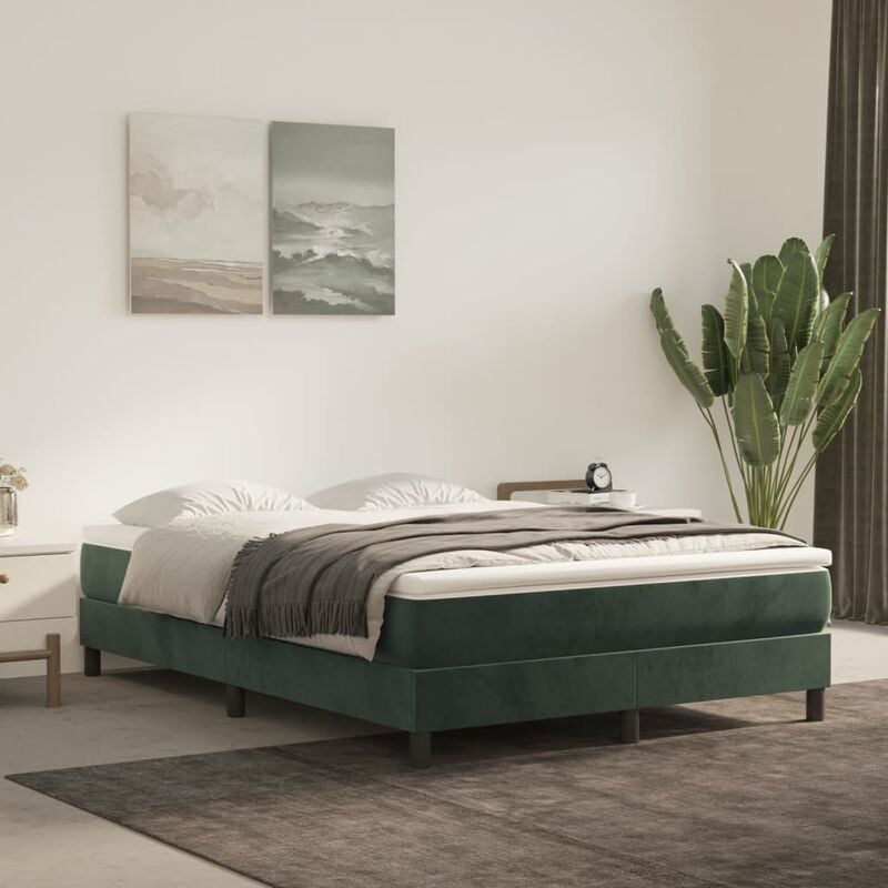 foto del prodotto jinlefu furniture limited giroletto senza materasso verde scuro 140x200