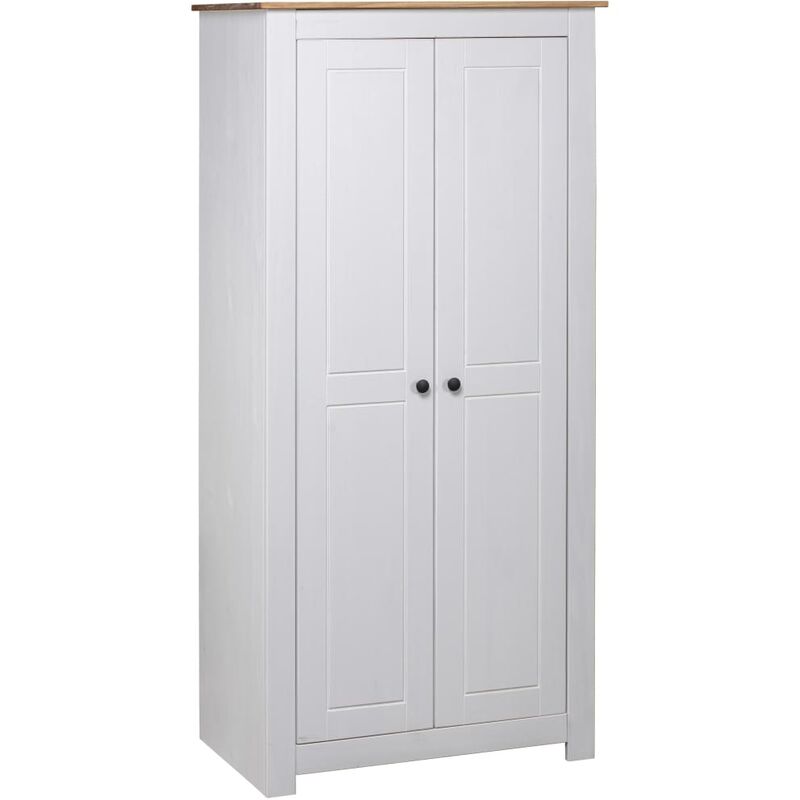 foto del prodotto furniture limited armadio bianco 80x50x171,5 cm legno massello