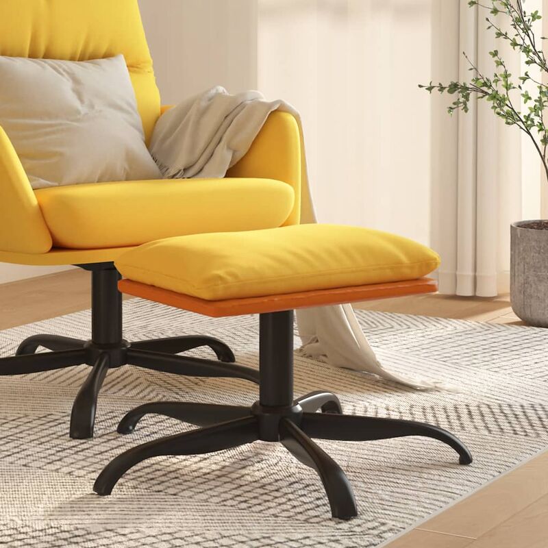 foto del prodotto furniture limited sgabello giallo senape 60x60x36 cm in tessuto