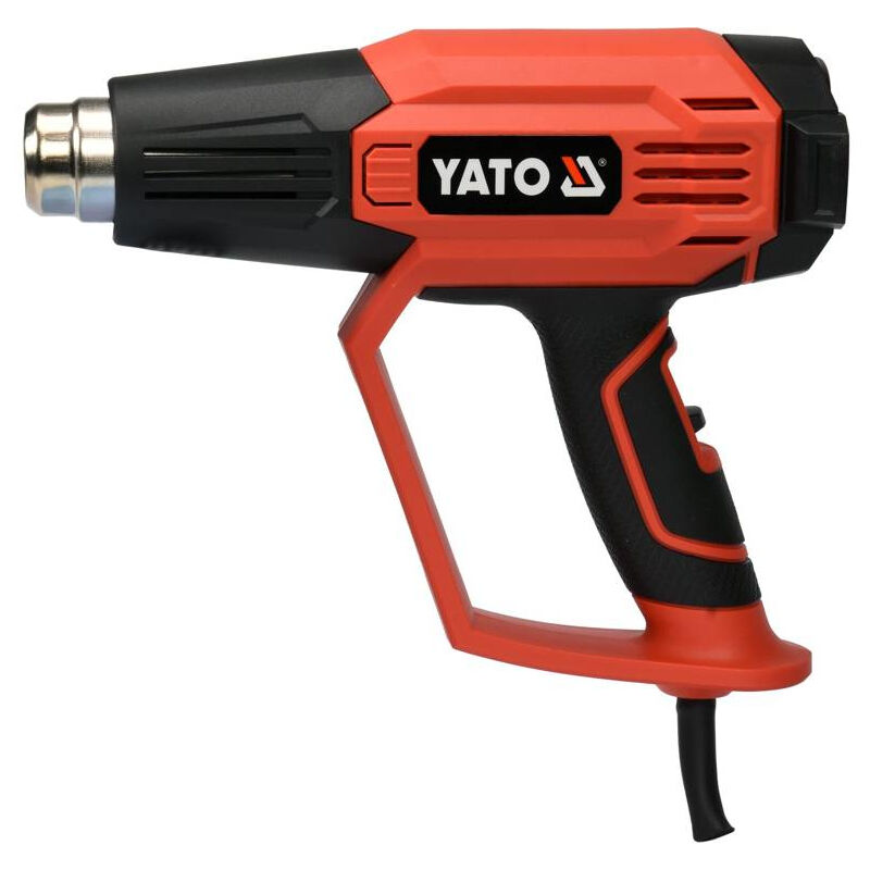 foto del prodotto yato yt 82296 pistola de heat pistola de aria calda 500 l min 650 c 1600 w nero, arancione