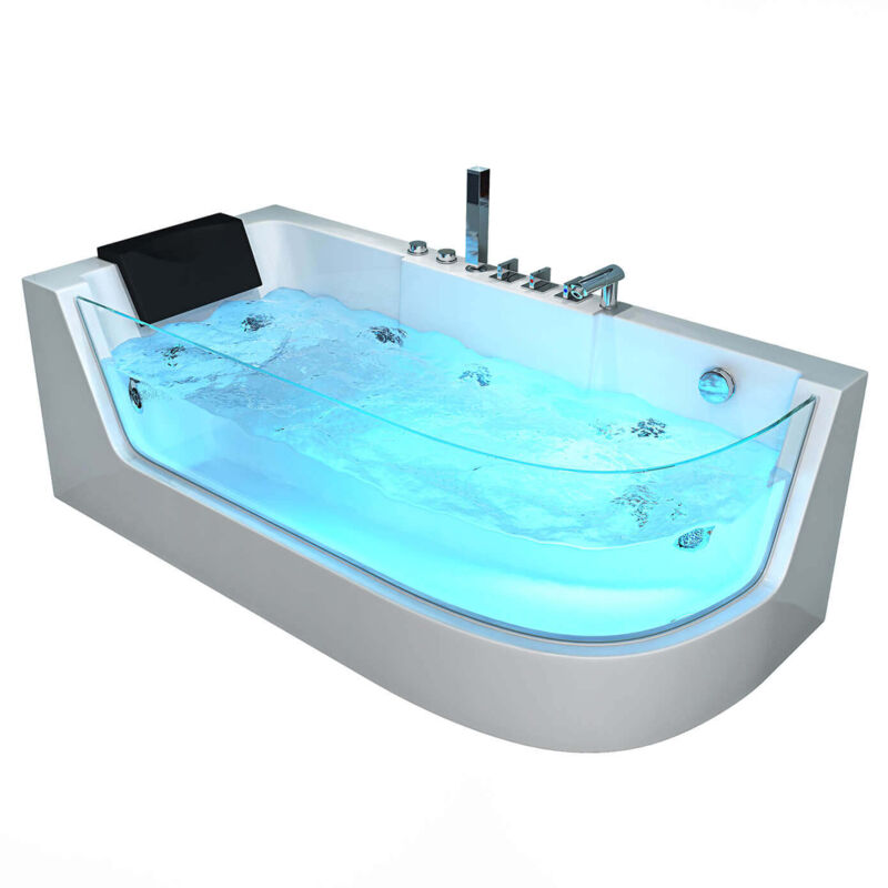 foto del prodotto vasca idromassaggio con fototerapia carica 170 x 80 cm orientamento giusto home deluxe