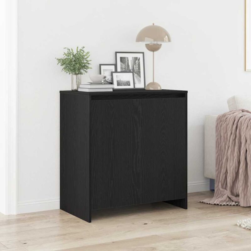 foto del prodotto vidaxl credenza rovere nero 70x41x75 cm in legno multistrato