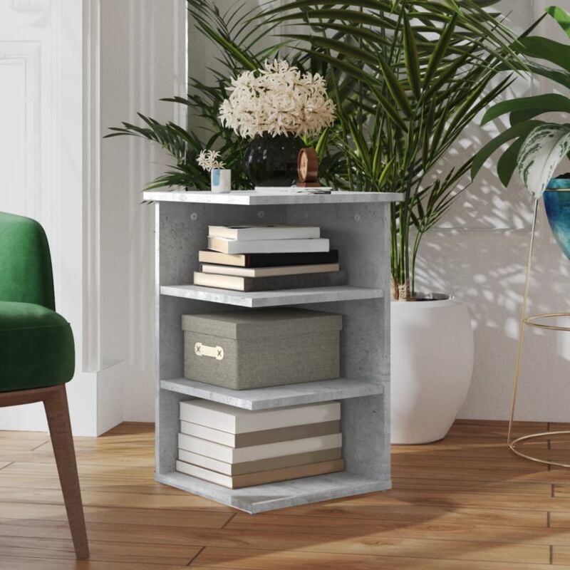 foto del prodotto furniture limited credenza grigio cemento 35x35x55 cm in legno