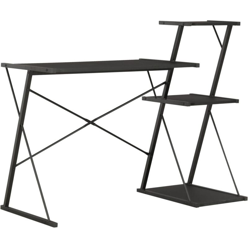 foto del prodotto prolenta premium furniture limited scrivania con ripiano nera 116x50x93 cm