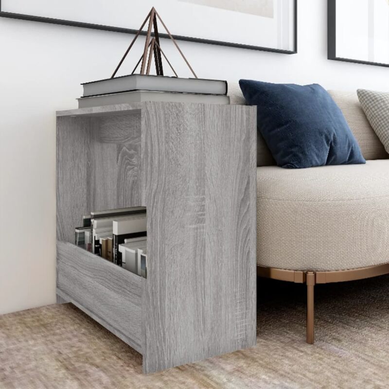 foto del prodotto jinlefu furniture limited tavolino grigio sonoma 50x26x50 cm in legno