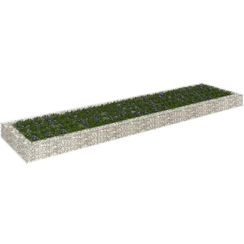 foto del prodotto furniture limited gabbione letto rialzato in acciaio zincato