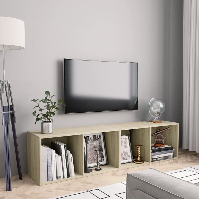 foto del prodotto furniture limited libreria mobile tv rovere sonoma 143x30x36 cm