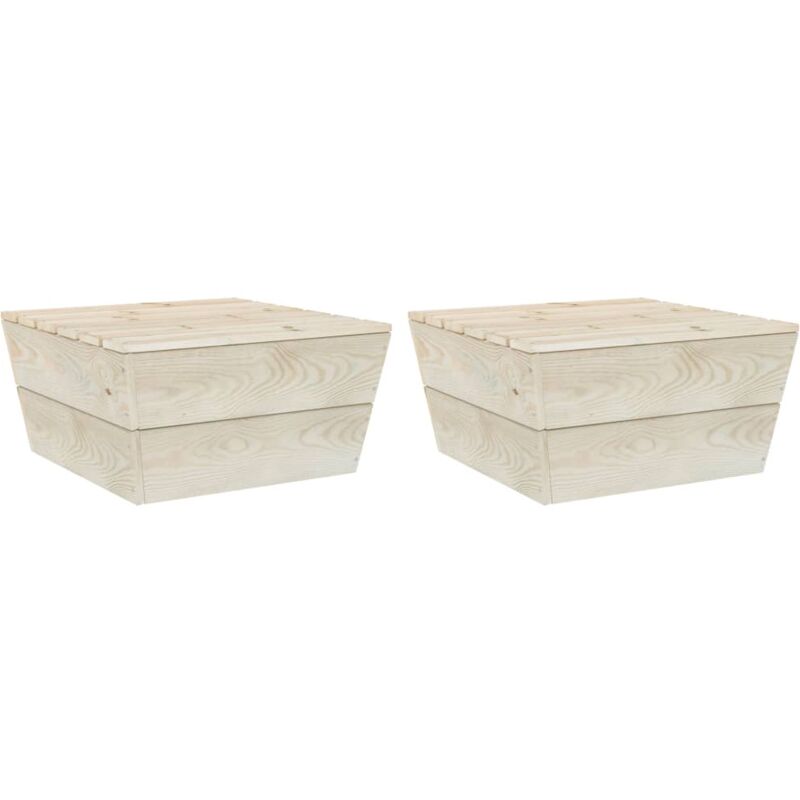 foto del prodotto furniture limited tavoli da giardino 2 pz 60x60x30cm in legno