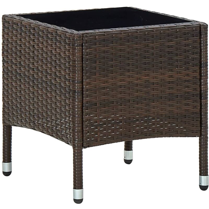 foto del prodotto furniture limited tavolo da giardino marrone 40x40x45 cm in