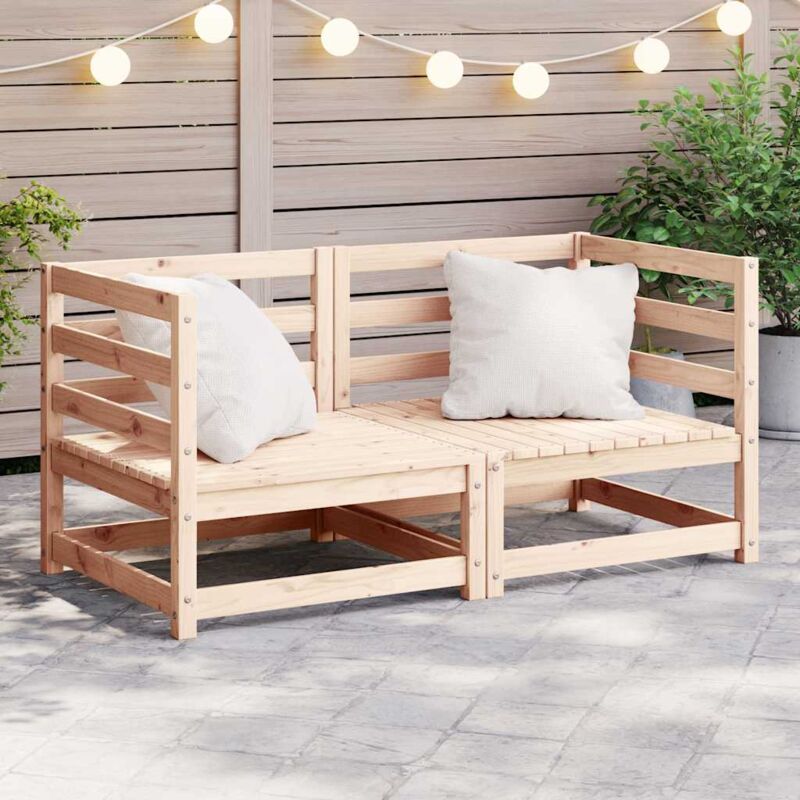 foto del prodotto furniture limited divani angolari da giardino 2 pz in legno
