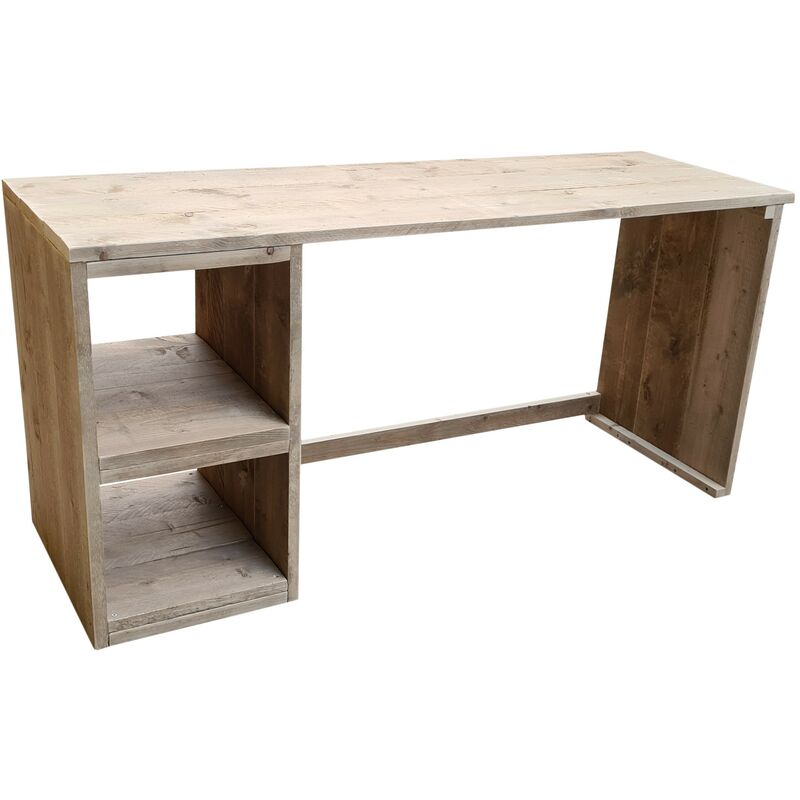 foto del prodotto wood4you scrivania detroit trabattello legno 120lx50px75h