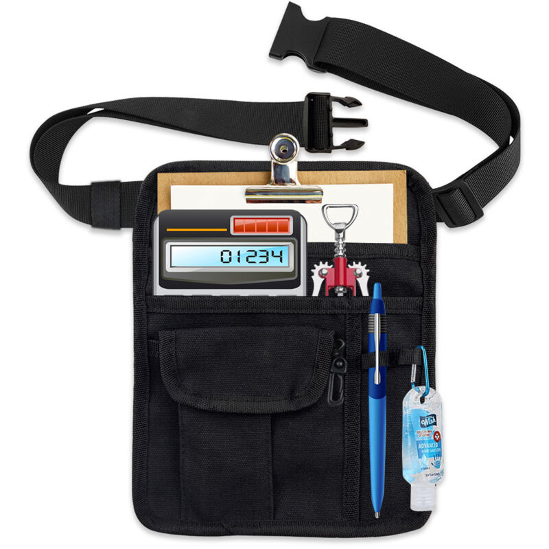 foto del prodotto borsa per soldi in vita per cameriere del ristorante, grembiule da ristorante, cintura, borsa per grembiule da ristorante