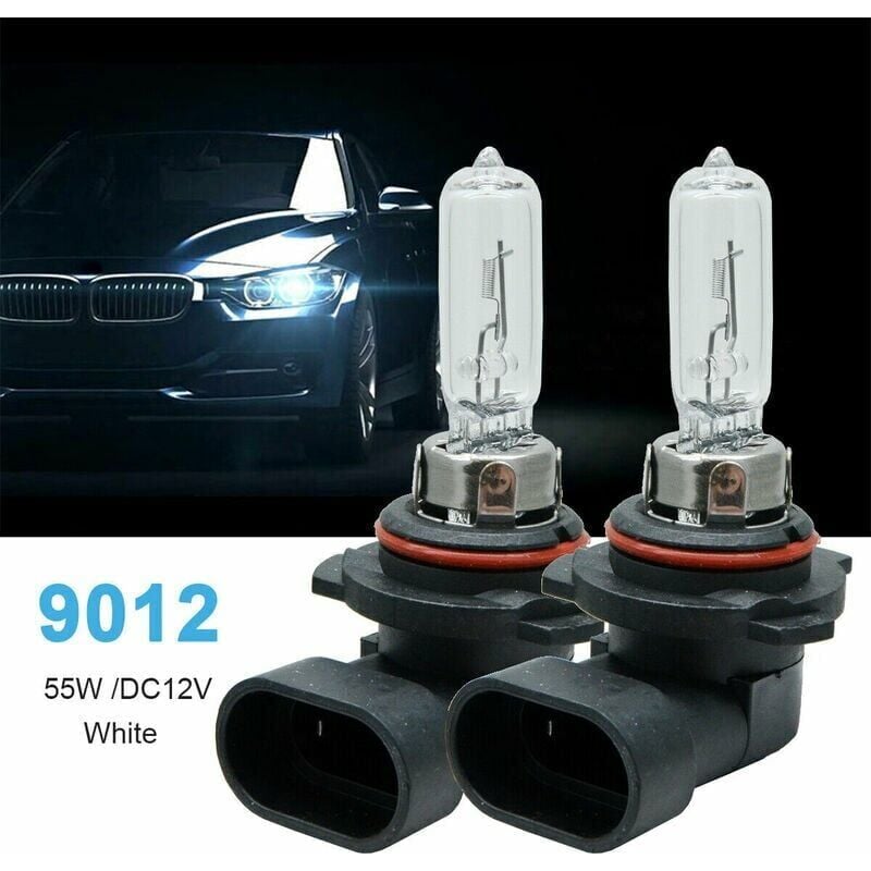 immagine 0 del prodotto pezzi 9012 hir2 px22d faro per auto 12v 55w sostituzione lampadina alogena trasparente per proiettore, lampadina fendinebbia drl