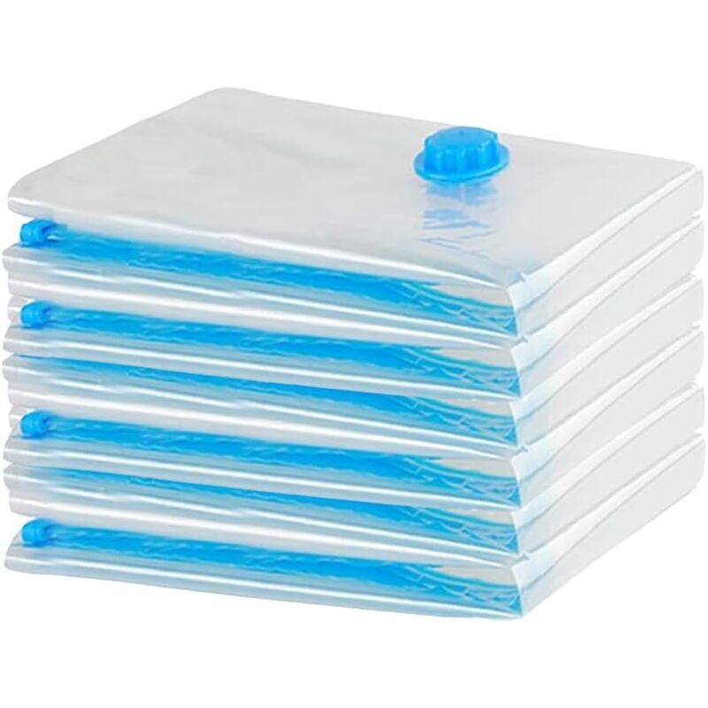 foto del prodotto sacchetto sottovuoto per aspirapolvere per vestiti 6x taglia s 60x40cm viaggio riutilizzabile per materassi, vestiti sacchetto sottovuoto per la