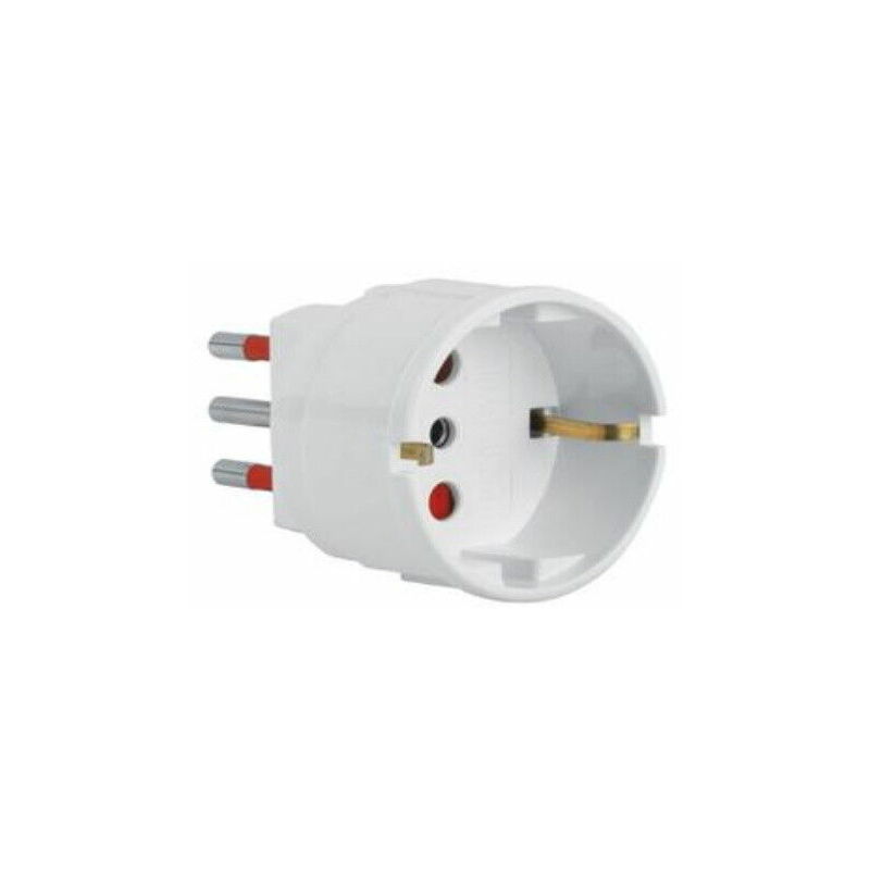 foto del prodotto adattatore presa spina schuko attacco grosso 16a 16 ah prese corrente elettrica