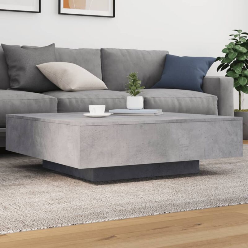 foto del prodotto tavolino salotto grigio cemento 100x100x31 cm legno multistrato vidaxl