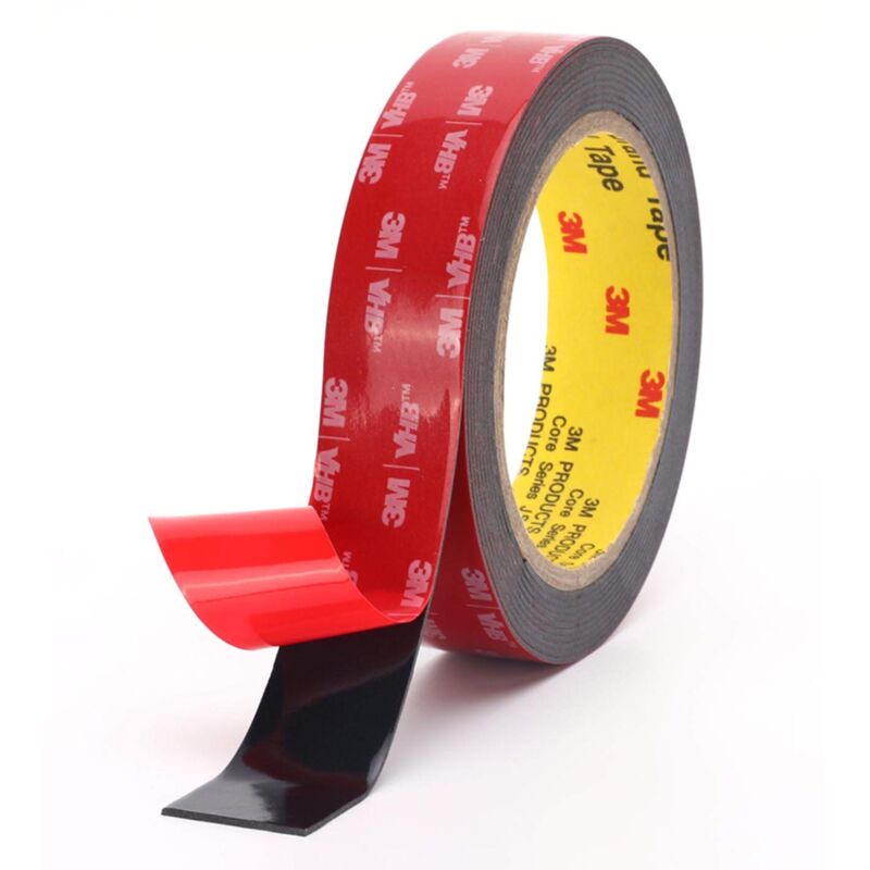 foto del prodotto nastro adesivo biadesivo, adesivo di montaggio forte per interni ed esterni, impermeabile, resistenza alle alte temperature 25 mm 3 m 
