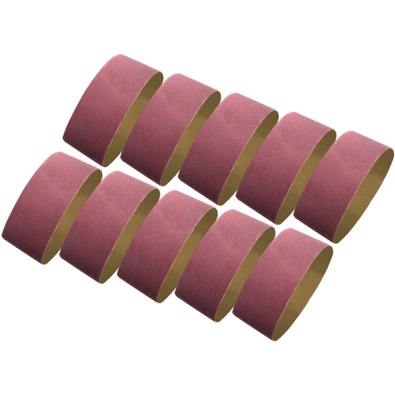 foto del prodotto 10 pezzi nastro abrasivo abrasivo 60 grana 610x100mm nastro abrasivo in allumina carta vetrata per legno metallo plastica