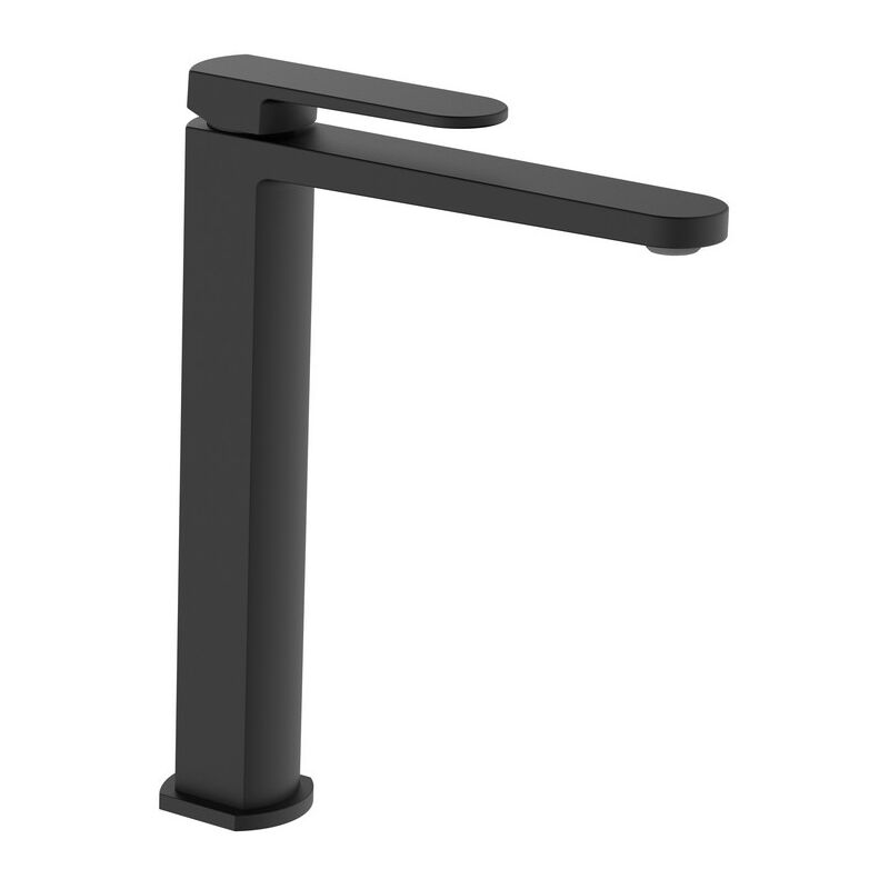 foto del prodotto aquasanit miscelatore lavabo alto nero opaco senza piletta serie venere