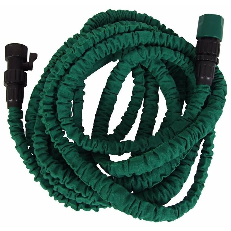 foto del prodotto tubo fantastico, tubo autoespandibile, ideale per la casa, irrigazione, lavaggio auto, giardino, lunghezza massima 30,48 metri, colore verde
