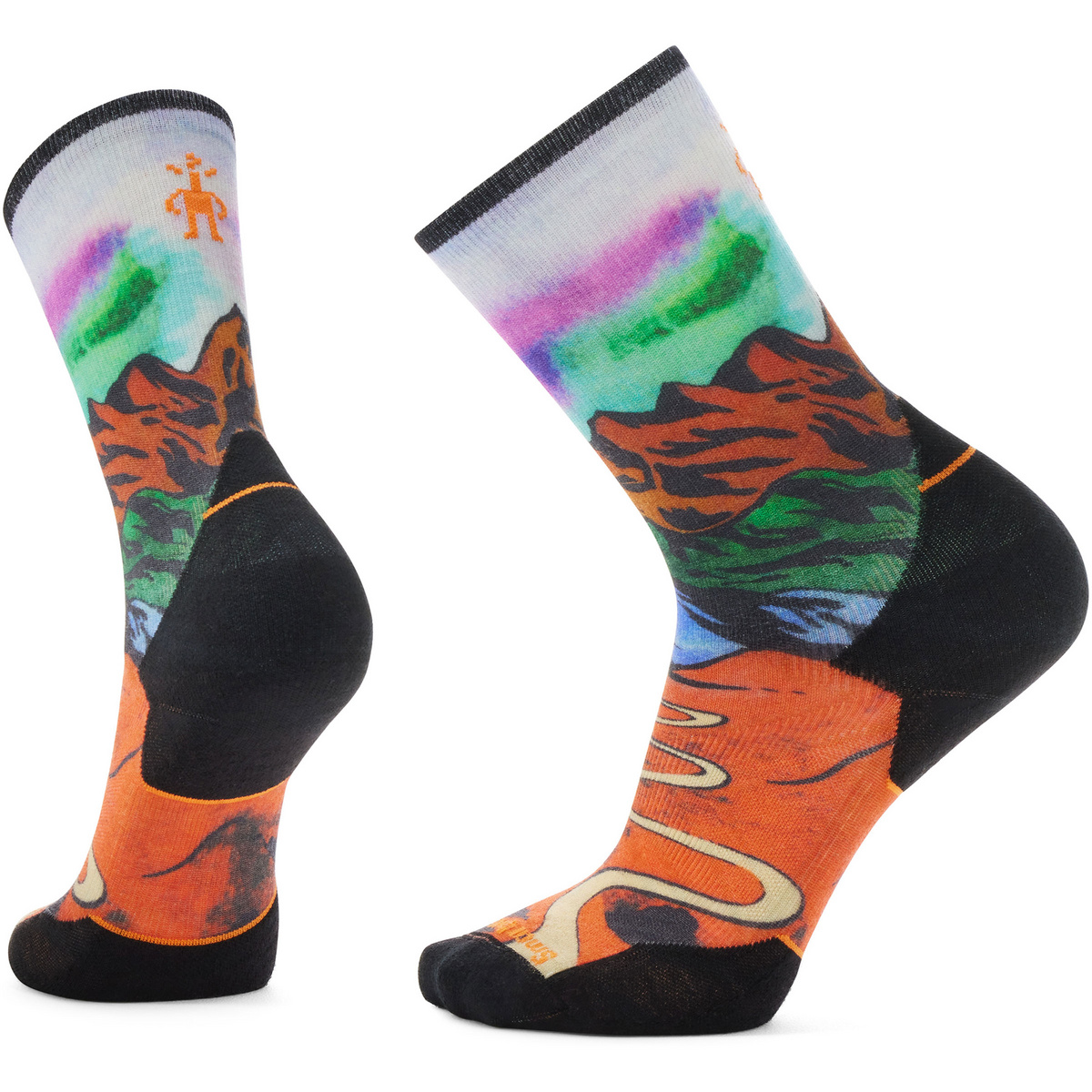 immagine 0 del prodotto smartwool uomo calze trail run targeted singletrack print crew