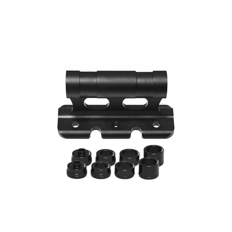 foto del prodotto accessori per rimorchi, staffa perno passante per montaggio su forcella bicicletta 5x100mm, 12x100mm, 15x100mm, 15x110mm
