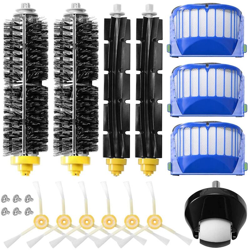 foto del prodotto filtro hepa per spazzola laterale principale, per roomba serie 600 605 606 610 615 620
